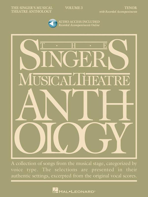 The Singer's Musical Theatre Anthology - Volume 3, Tenor Bk/CD-Vocal-Hal Leonard-Engadine Music