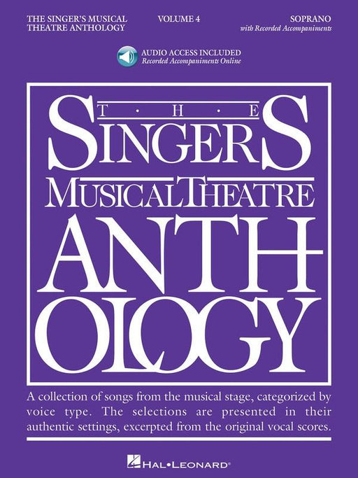 The Singer's Musical Theatre Anthology - Volume 4, Soprano Bk/CD-Vocal-Hal Leonard-Engadine Music
