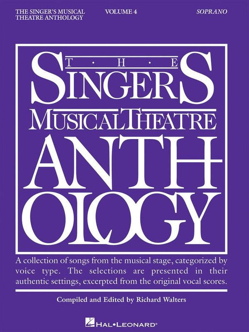 The Singer's Musical Theatre Anthology - Volume 4, Soprano-Vocal-Hal Leonard-Engadine Music