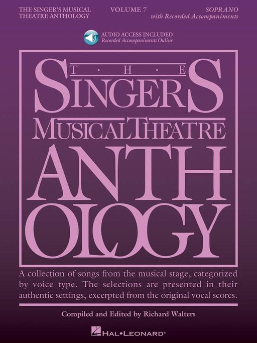 The Singer's Musical Theatre Anthology Volume 7 - Soprano Book & Online Audio-Vocal-Hal Leonard-Engadine Music