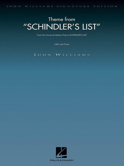 Theme from Schindler's List, Cello & Piano-Strings-Hal Leonard-Engadine Music