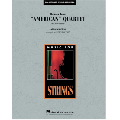 Themes from American Quartet, Movement 1, Antonin Dvorak Arr. Jamin Hoffman String Orchestra Grade 3-4-String Orchestra-Hal Leonard-Engadine Music