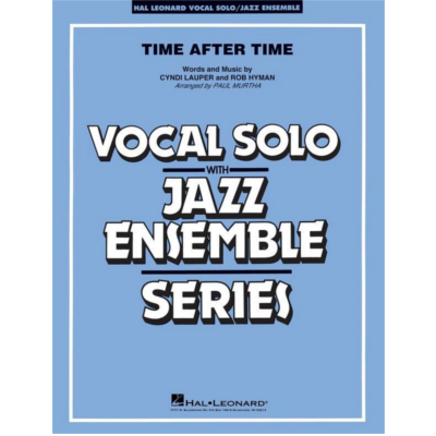 Time After Time (Key: C), Cyndi Lauper Arr. Paul Murtha Stage Band Chart Grade 3-4-Stage Band chart-Hal Leonard-Engadine Music