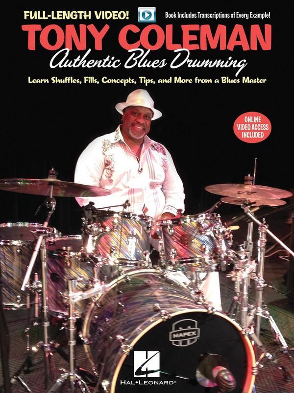 Tony Coleman - Authentic Blues Drumming-Percussion-Hal Leonard-Engadine Music