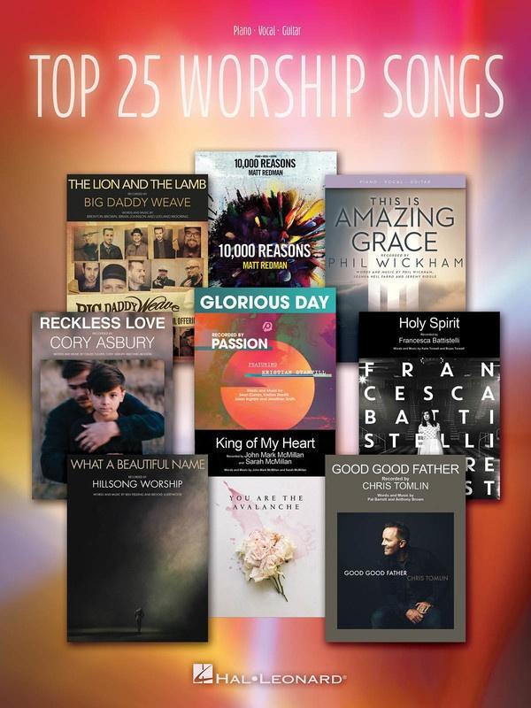Top 25 Worship Songs, Piano Vocal & Guitar-Piano Vocal & Guitar-Hal Leonard-Engadine Music