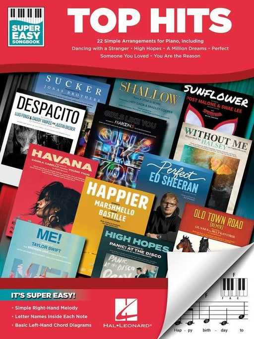 Top Hits - Super Easy Songbook, Piano-Piano & Keyboard-Hal Leonard-Engadine Music