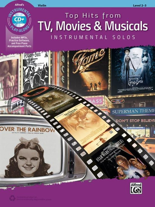 Top Hits from TV, Movies & Musicals Instrumental Solos for Strings, Violin Bk/CD-Strings-Alfred-Engadine Music