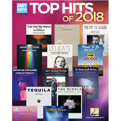 Top Hits of 2018 - Guitar, Vocal-Guitar & Folk-Hal Leonard-Engadine Music