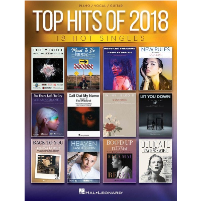 Top Hits of 2018 - Piano, Vocal & Guitar-Piano Vocal & Guitar-Hal Leonard-Engadine Music