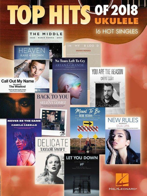 Top Hits of 2018 - Ukulele-Ukulele Songbook-Hal Leonard-Engadine Music