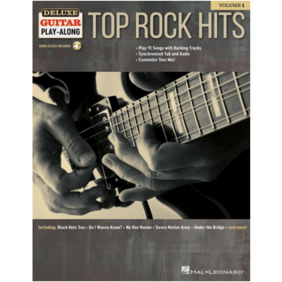 Top Rock Hits, Deluxe Guitar Play-Along Volume 1-Guitar & Folk-Hal Leonard-Engadine Music