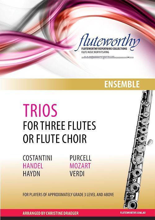 Trios for Three Flutes or Flute Choir-Woodwind-Fluteworthy-Engadine Music