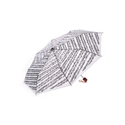 Umbrella Sheet Music White Mini Travel-Clothing & Bags-Engadine Music-Engadine Music