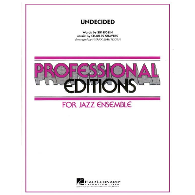 Undecided, Arr. Frank Mantooth Stage Band Chart Grade 5-Stage Band chart-Hal Leonard-Engadine Music
