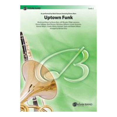 Uptown Funk, Mars Arr. Michael Story Concert Band Chart Grade 2-Concert Band Chart-Alfred-Engadine Music
