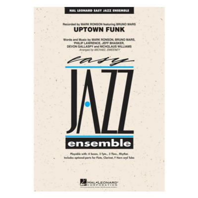 Uptown Funk, Mars Arr. Michael Sweeney Stage Band Chart Grade 2-Stage Band chart-Hal Leonard-Engadine Music