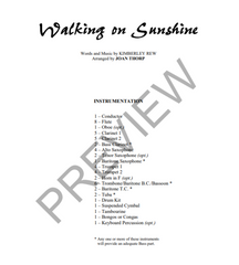 Walking On Sunshine, Arr. Joan Thorp Concert Band Grade 1.5-Concert Band-Thorp Music-Engadine Music