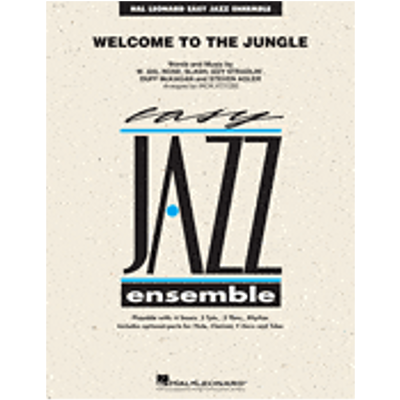 Welcome to the Jungle, Guns N' Roses Arr. Rick Stitzel Stage Band Chart Grade 2-Stage Band chart-Hal Leonard-Engadine Music