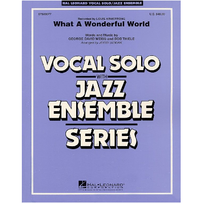 What a Wonderful World Arr. Jerry Nowak Stage Band Chart Grade 3-Stage Band chart-Hal Leonard-Engadine Music