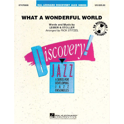 What a Wonderful World Arr. Rick Stitzel Stage Band Chart Grade 1.5-Stage Band chart-Hal Leonard-Engadine Music