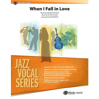 When I Fall in Love, Victor Young Arr. Dave Wolpe Stage Band Chart Grade 3.5-Stage Band chart-Alfred-Engadine Music