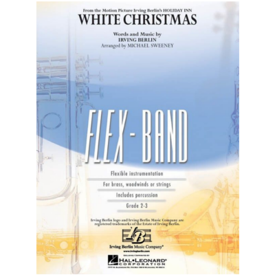 White Christmas, Irving Berlin Arr. Michael Sweeney FlexBand Arrangement Grade 2-3-Flexband Arrangement-Hal Leonard-Engadine Music