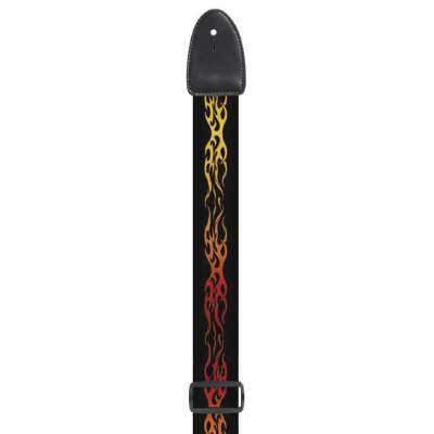 XTR 2" Poly Guitar Strap Flames - Engadine Music Store