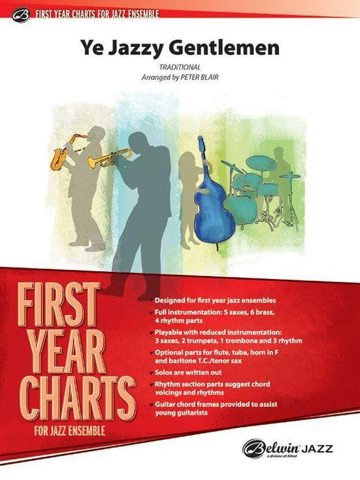 Ye Jazzy Gentlemen, Arr. Peter Blair Stage Band Chart Grade 1-Stage Band chart-Alfred-Engadine Music