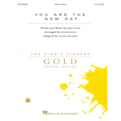 You Are the New Day, The King's Singers Arr. Jacob Narverud Choral SSA-Choral-Hal Leonard-Engadine Music